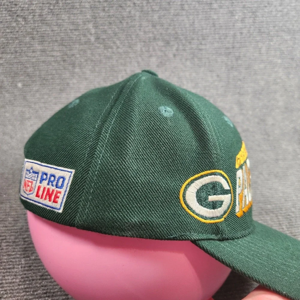Vintage Green Bay Packers Snapback Hat Sports Specialties Shadow Grid Wool Blend